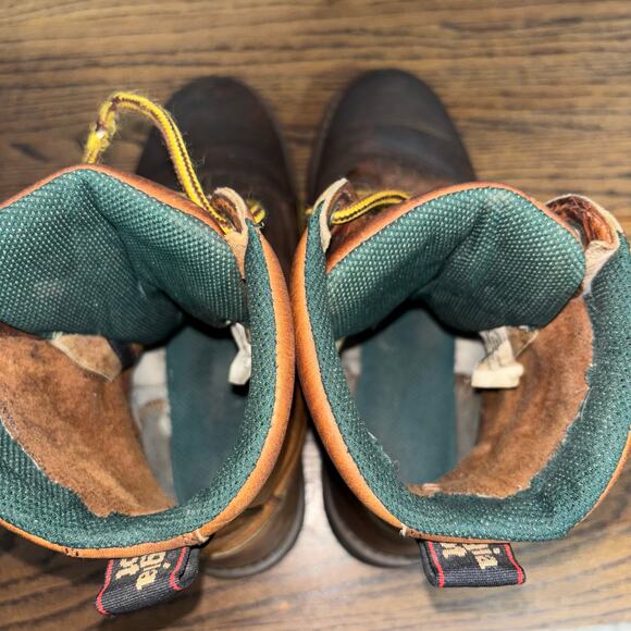 Georgia Boot Farm & Ranch G7013 Men’s 11W Brown Leather Work Boots Logger Kiltie - Picture 7 of 9